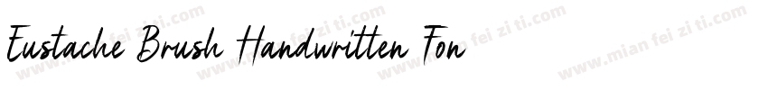 Eustache Brush Handwritten Font字体转换